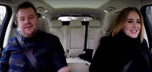 ADELE DOES SPICE GIRLS AND RAPS WHILE IN THE PASSENGER SEAT!