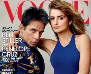 ZOOLANDER STARS THE COVER OF VOGUE US FEBRUARY ISSUE