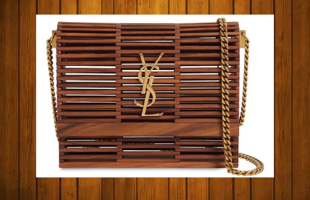 ysl kate wooden bag