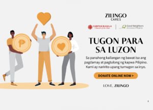 ZILINGO PHILIPPINES LAUNCHES 'TUGON PARA SA LUZON' DONATION DRIVE  TO EXTEND AID TO FILIPINOS AFFECTED BY TYPHOON ULYSSES