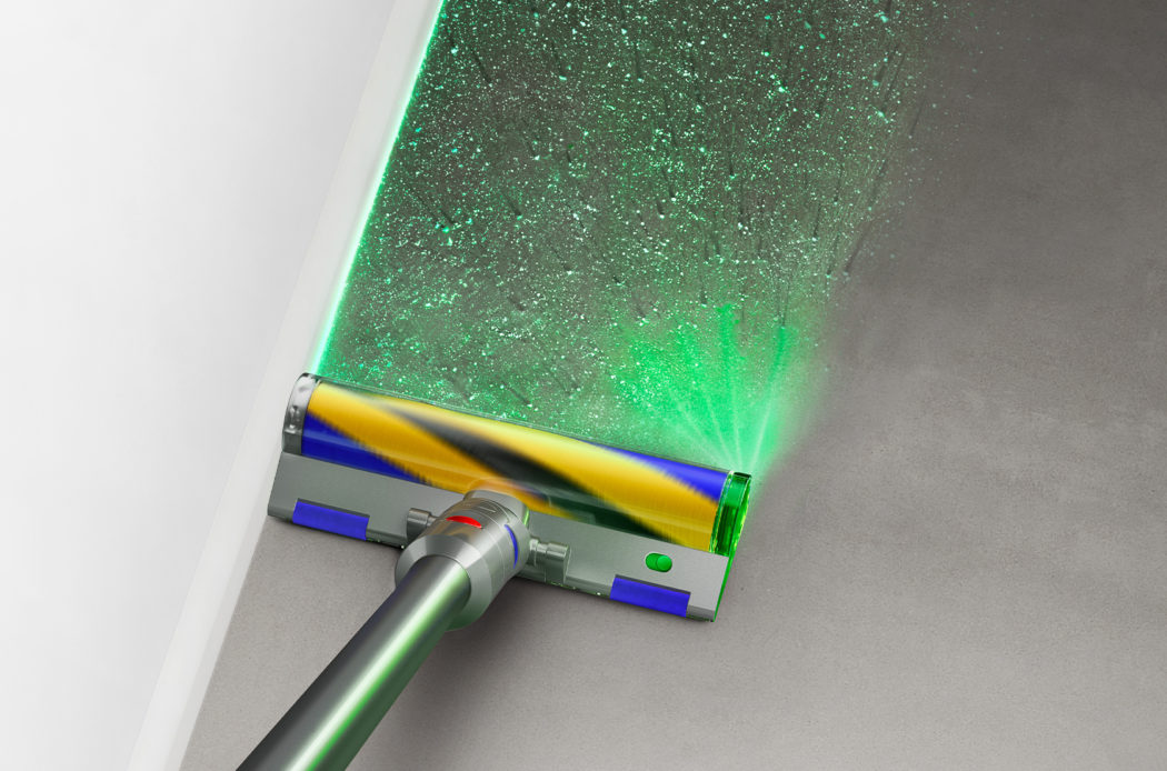 THIS NEW DYSON VACUUM CAN REVEAL HIDDEN DUST WITH ITS GREEN LASER FEATURE
